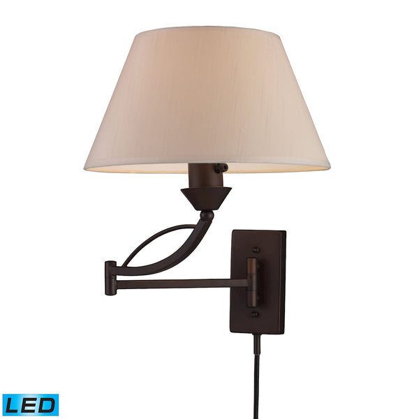 Elysburg 1 Light LED Swingarm Sconce In Aged Bronze