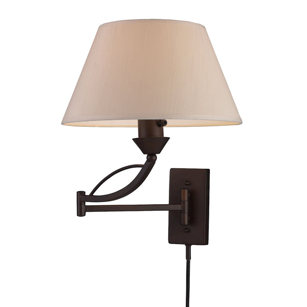 Elysburg 1 Light Swingarm Sconce In Aged Bronze