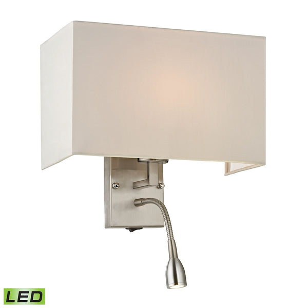 Sconces 2 Light LED Wall Sconce In Brushed Nickel