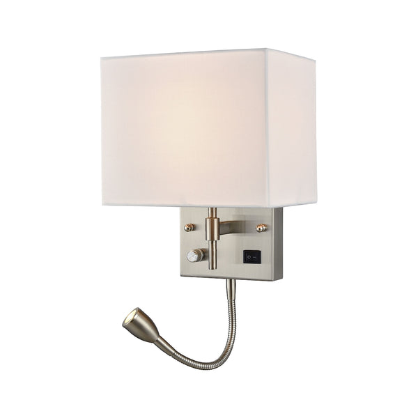 Sconces 2 Light Wall Sconce In Satin Nickel
