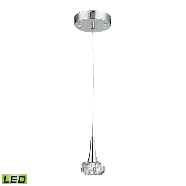 Alea 1 Light LED Pendant In Polished Chrome