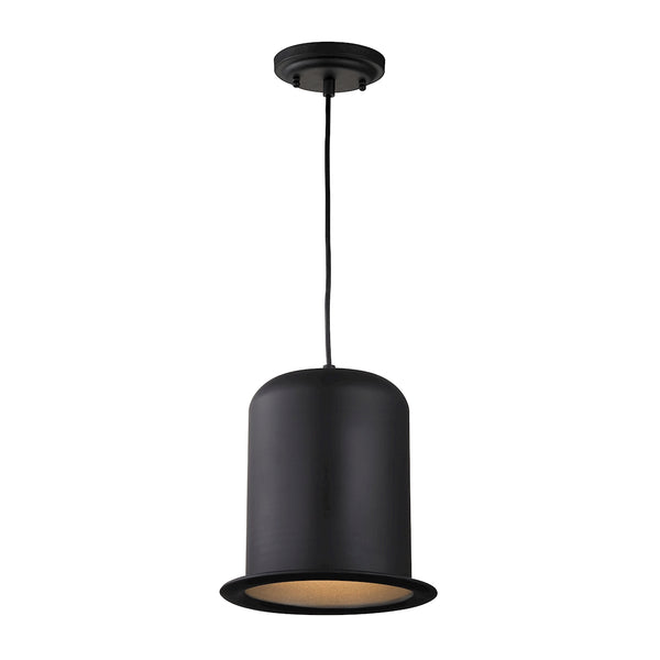 Chapeau 1 Light Pendant In Matte Black