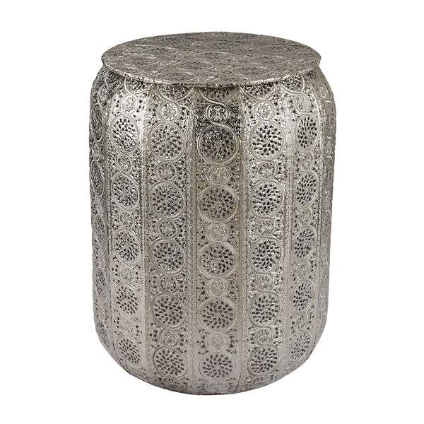 Pierced Metal Work Stool