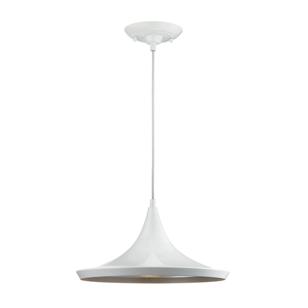 Sorenson 1 Light Pendant In Gloss White
