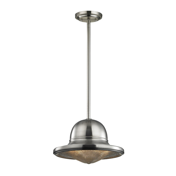 Urbano 1 Light Pendant In Brushed Nickel