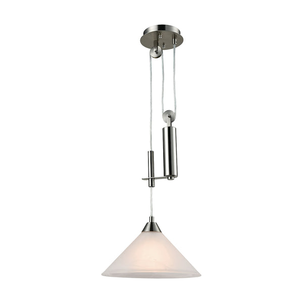 Elysburg 1 Light Pendant In Satin Nickel