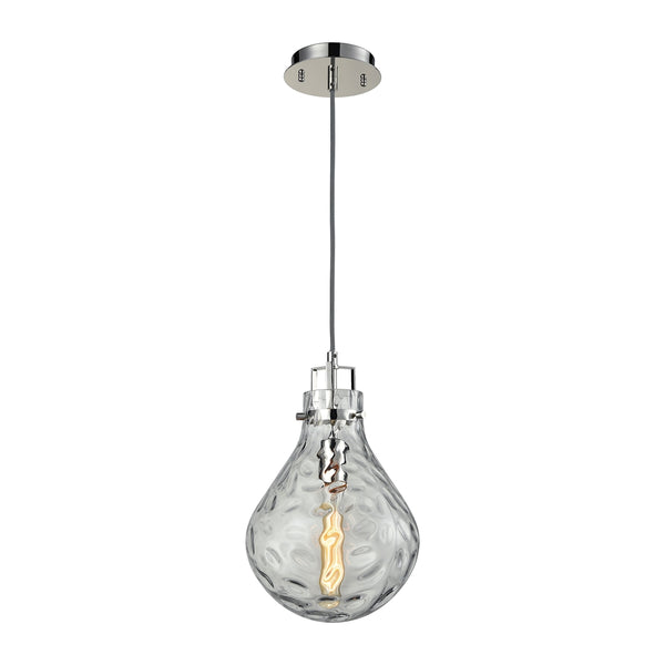 Dewdrop 1 Light Pendant In Polished Chrome