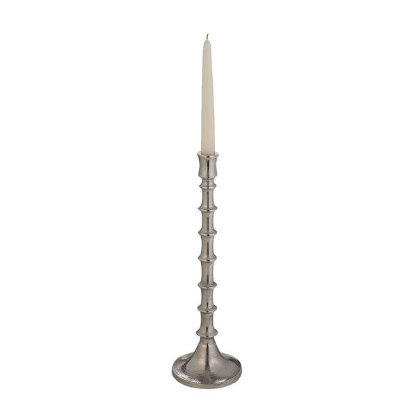 Silver Bamboo Candleholder - Small