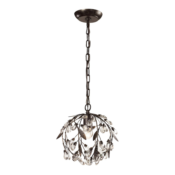 Circeo 1 Light Mini Pendant In Deep Rust