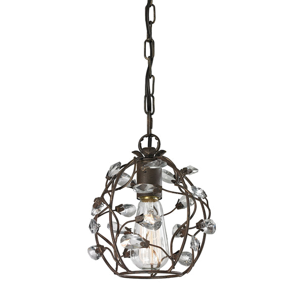Sagemore 1 Light Pendant In Bronze Rust