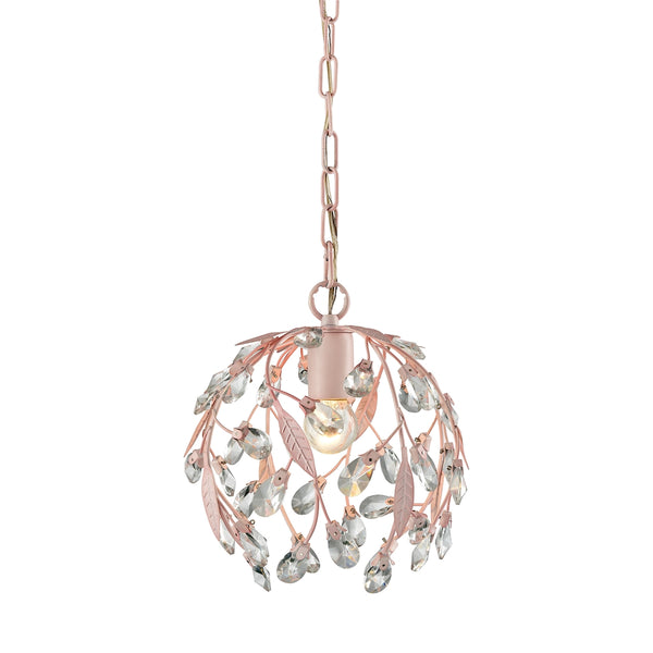 Circeo 1 Light Pendant In Light Pink