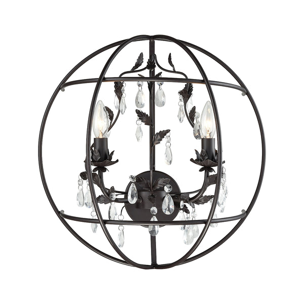Bridget 2 Light Sconce In Oil Rubbed Bronze