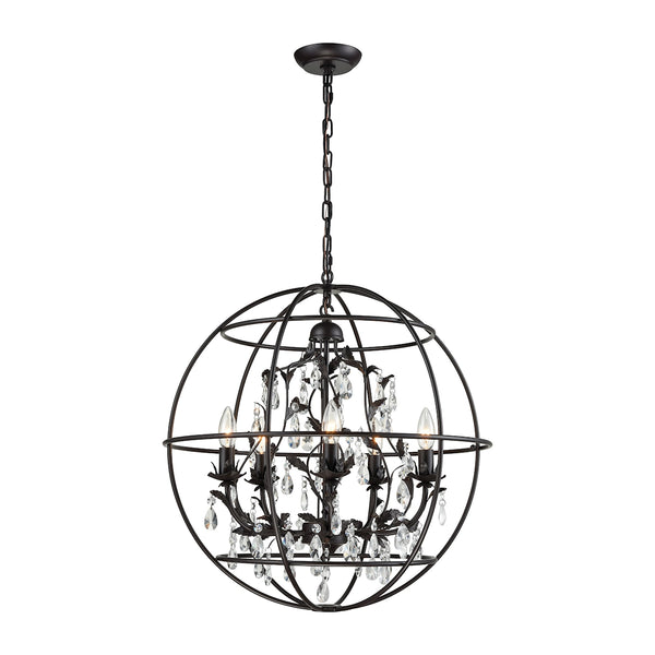 Bridget 5 Light Chandelier In Oil Rubbed Bronze