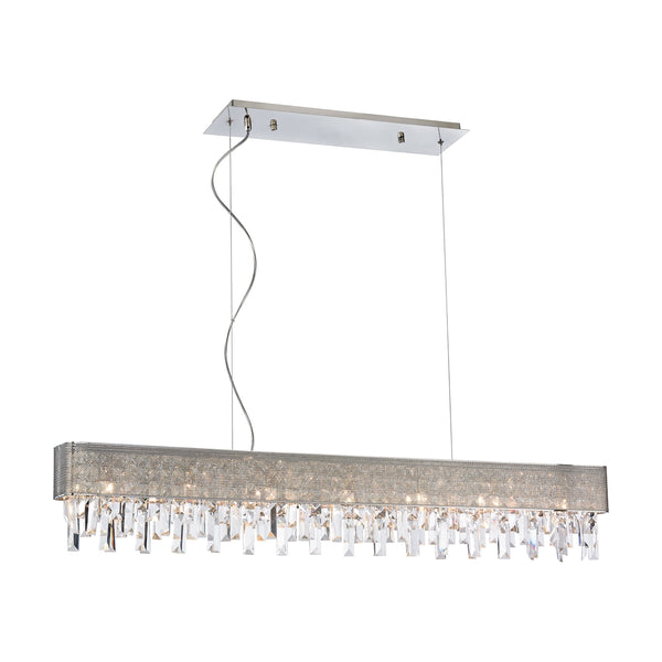 Crystal Vallance 7 Light Chandelier In Polished Chrome
