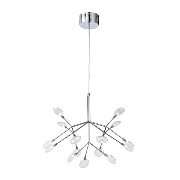 Flavante 15 Light Chandelier In Polished Chrome