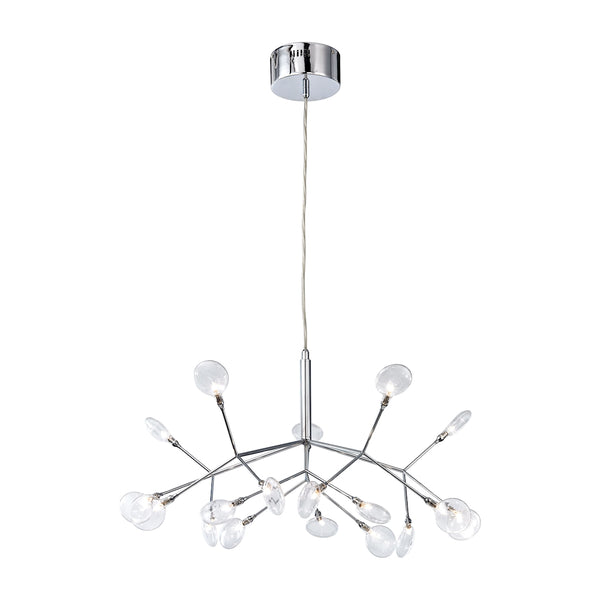 Flavante 18 Light Chandelier In Polished Chrome