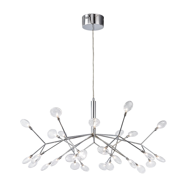 Flavante 27 Light Chandelier In Polished Chrome