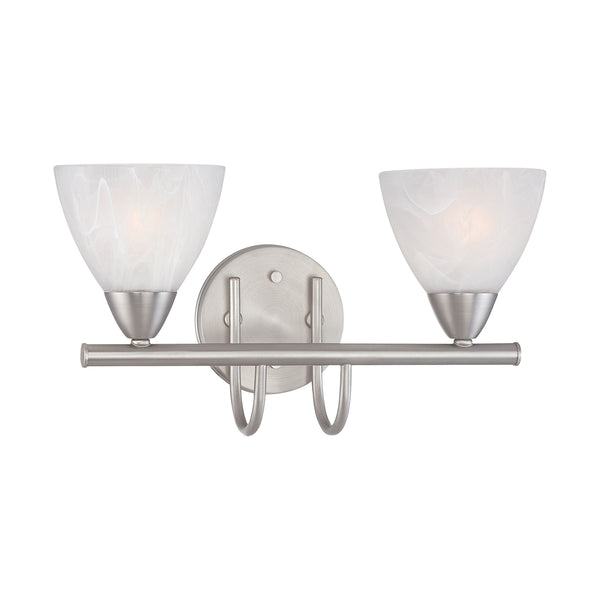 TIA wall lamp Matte Nickel 2x100W 120V