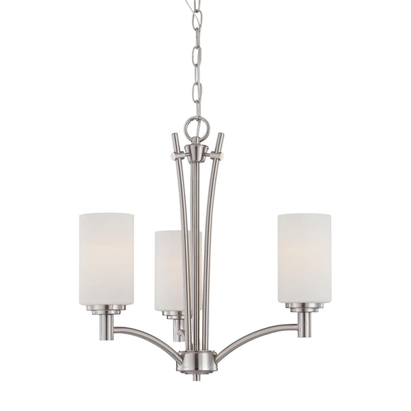 PITTMAN chandelier Brushed Nickel 3x100