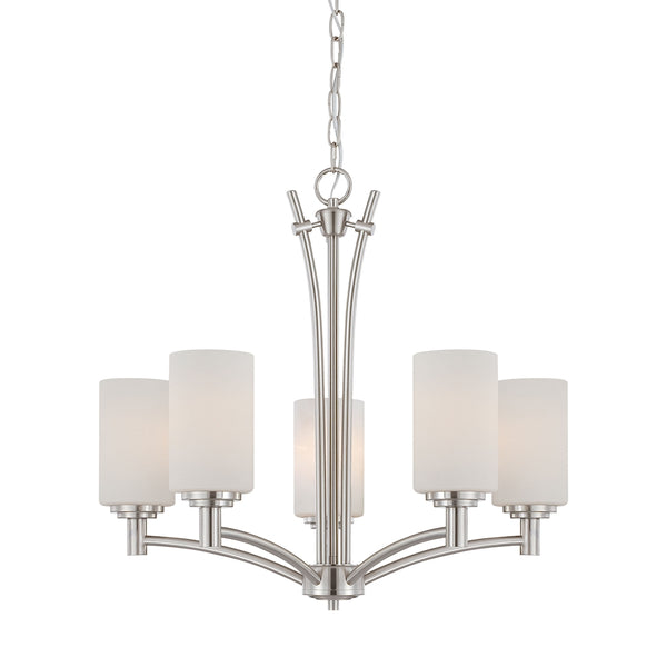 PITTMAN chandelier Brushed Nickel 5x100