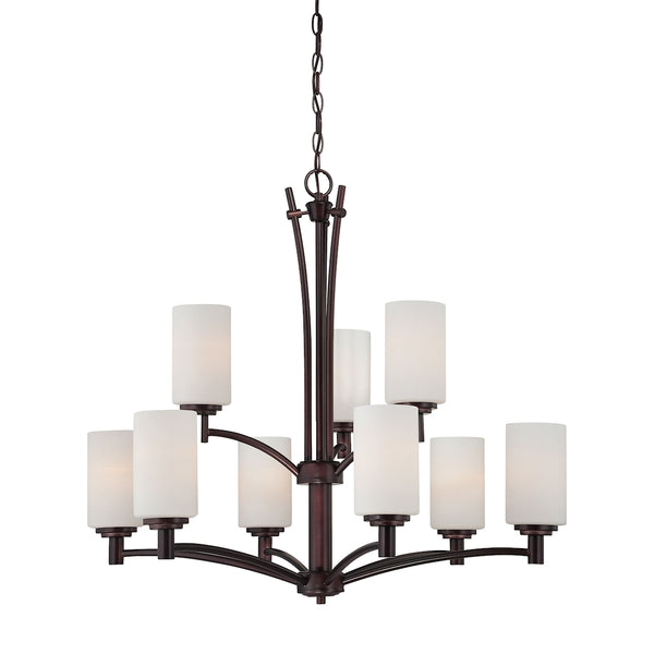 PITTMAN chandelier Sienna Bronze 9x60W