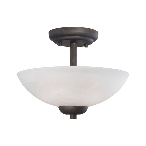 TIA pendant Painted Bronze 2x60W 120V
