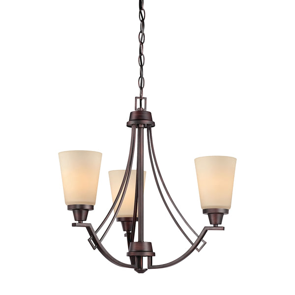 WRIGHT chandelier Espresso 3x100W 120V