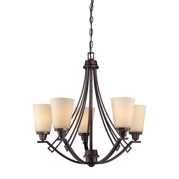 WRIGHT chandelier Espresso 5x100W 120V