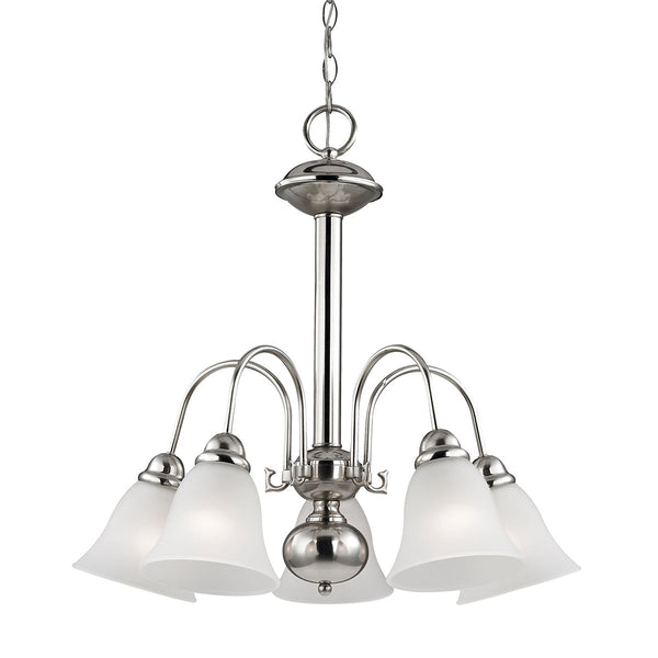 Bellingham 5 Light Chandeier In Brushed Nickel