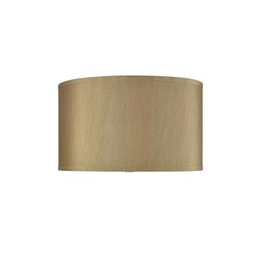 Champagne Float Dark Gold Faux Silk Fabric Table Lamp Shade