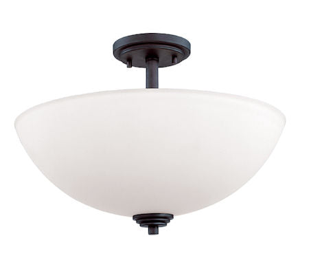 Z-Lite Chelsey 3 Light Semi-Flush Mount 314SF-BRZ