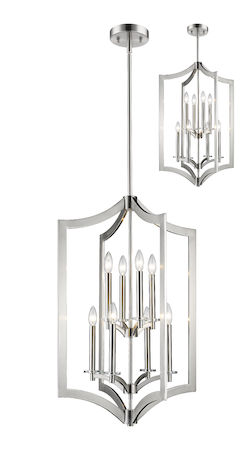 Z-Lite Zander 8 Light Pendant 6008-8BN