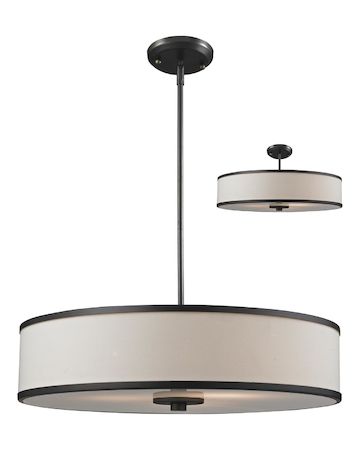 Z-Lite Cameo 3 Light Convertible Pendant 165-24