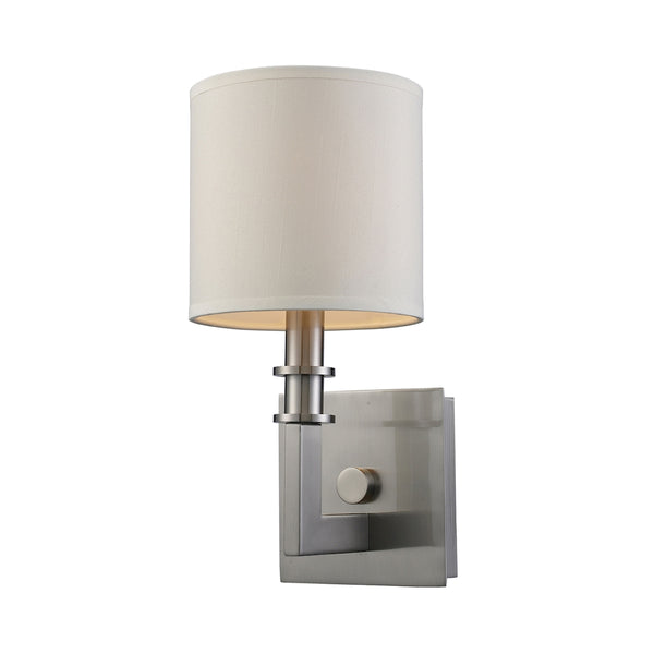 Seven Springs 1 Light Wall Sconce In Satin Nickel