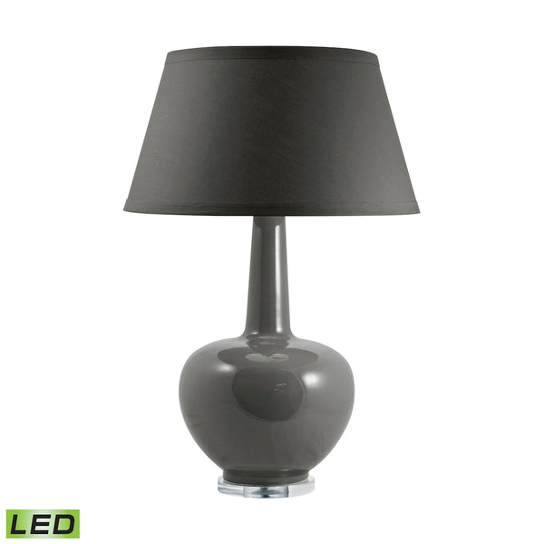 Porcelain LED Table Lamp In Taupe