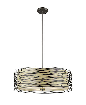 Z-Lite Zinnia 3 Light Pendant 2009-18BRZ