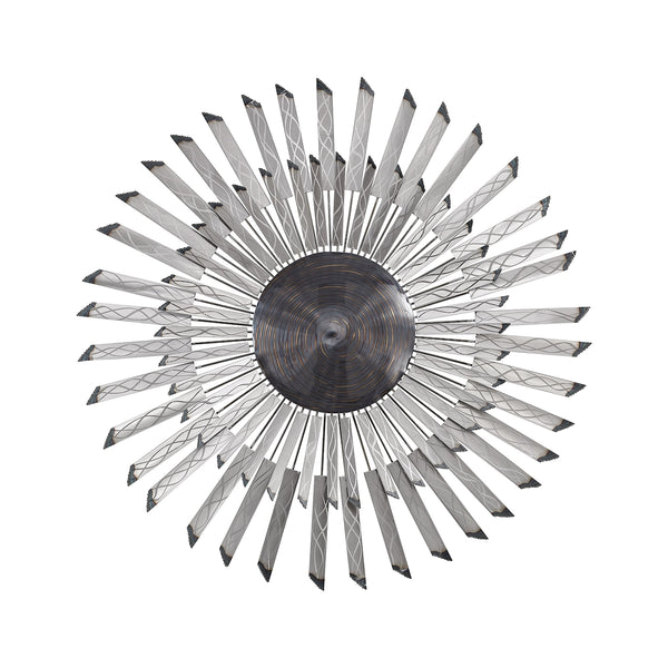 Phantom Wall Decor In Petroleum Swirl And Gloss Aluminum