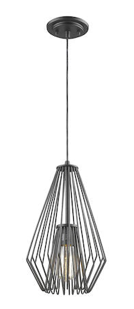Z-Lite Quintus 1 Light Mini Pendant 442MP-MB