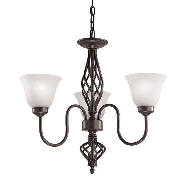 Santa Fe 3 Light Chandelier In Oil Rubbed Bronze