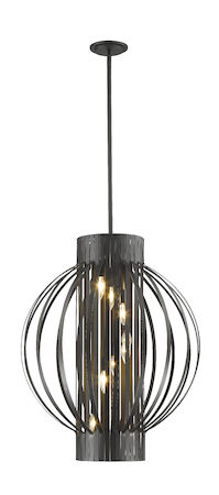 Z-Lite Moundou 8 Light Pendant 436-24BRZ