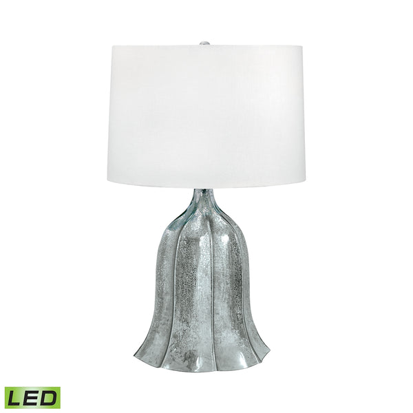 Fluted Mercury Glass LED Table Lamp