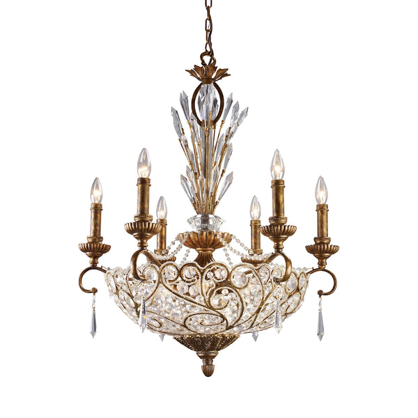 Senecal 12 Light Chandelier In Spanish Bronze