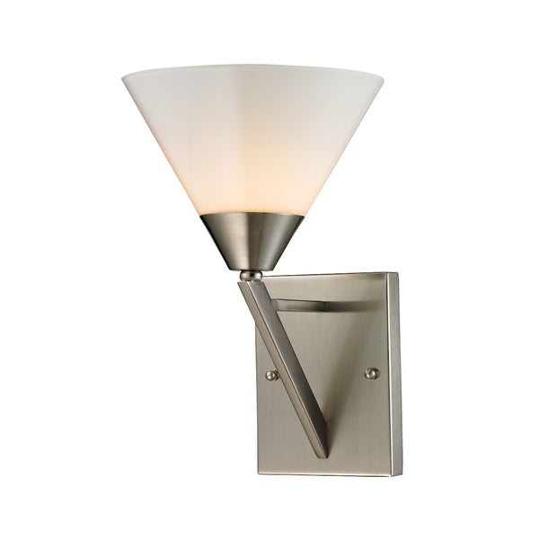 Tribecca 1 Light Wall Scone In Brushed Nickel