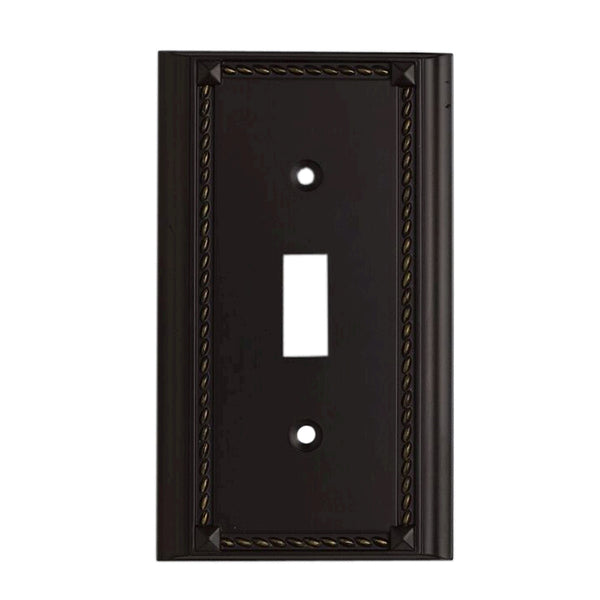 Clickplates Single Switch Plate In Aged Bronze