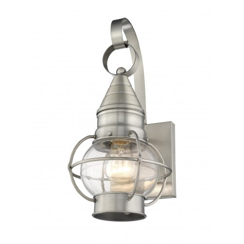 Livex Lighting Newburyport 1 Light BN Outdoor Wall Lantern