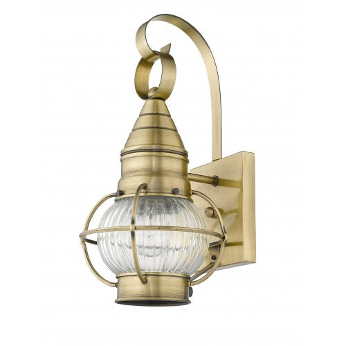Livex Lighting Newburyport 1 Light AB Outdoor Wall Lantern