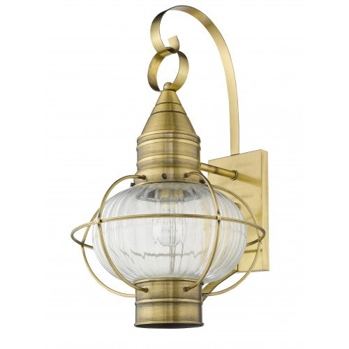 Livex Lighting Newburyport 1 Light AB Outdoor Wall Lantern