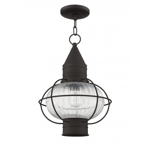Livex Lighting Newburyport 1 Light Bronze Outdoor Chain Lantern