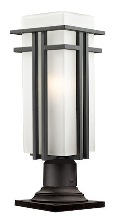 Z-Lite Abbey Outdoor Pier Mount Light 550PHBR-533PM-ORBZ