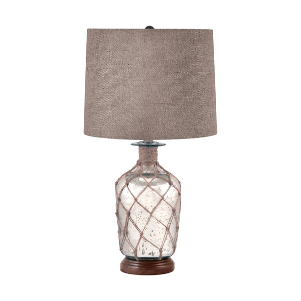 Jute-Wrapped Mercury Glass Table Lamp